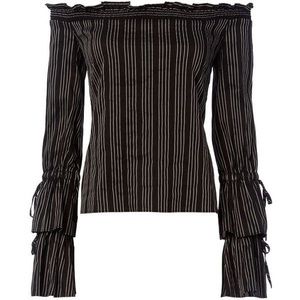 NWT* INTERMIX Sophia Off Shoulder Striped Top